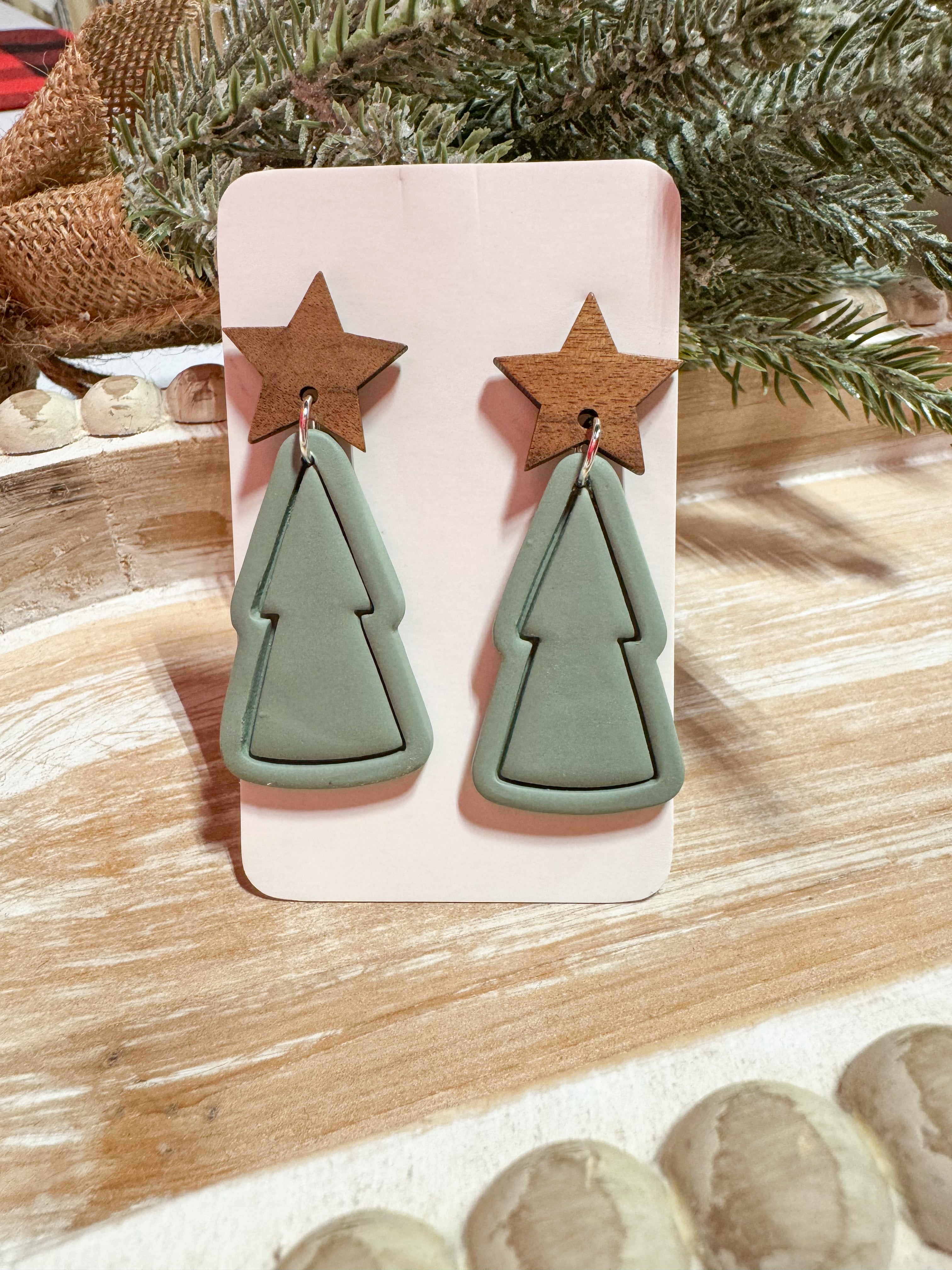 Wooden star top trees