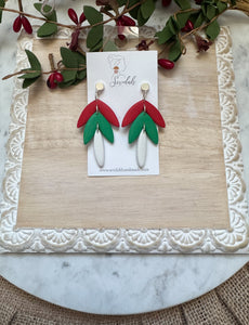 Christmas dangle earrings