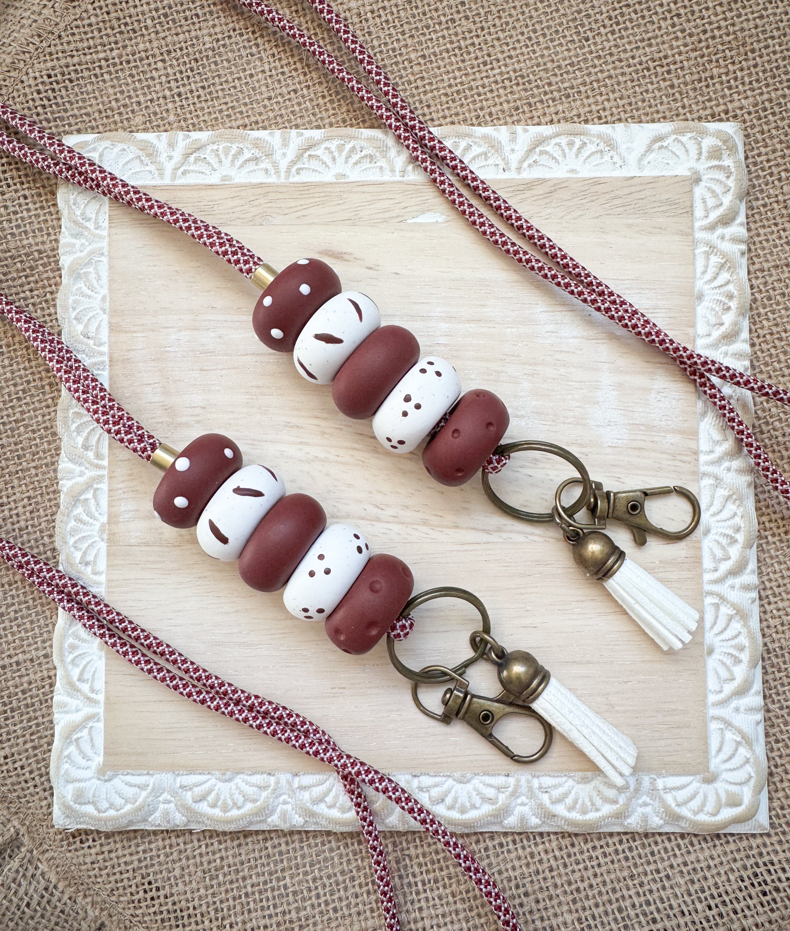 Maroon lanyard