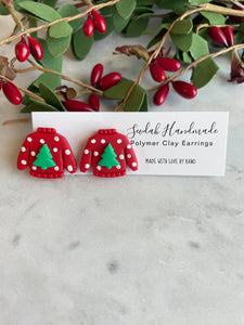 Christmas sweater studs