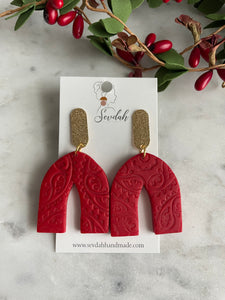 Christmas dangle earrings