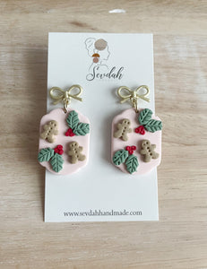 Christmas dangle earrings